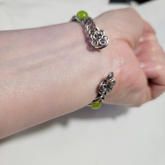 Stone Necklace and Glass Bead Bracelet Set - Picture 9 of 9